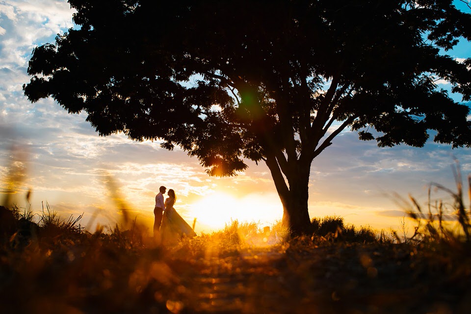 foto de casamento no por do sol fotografo de casamento em são paulo