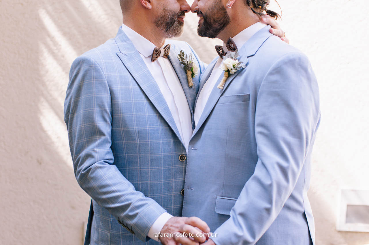 Retrato dos Noivos gays em casamento em SP