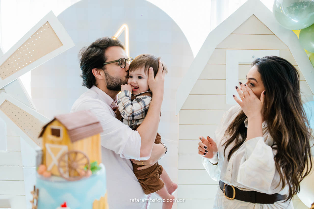  festa de 1 ano em casa tema fazendinha pelo fotografo de aniversario na vila romana