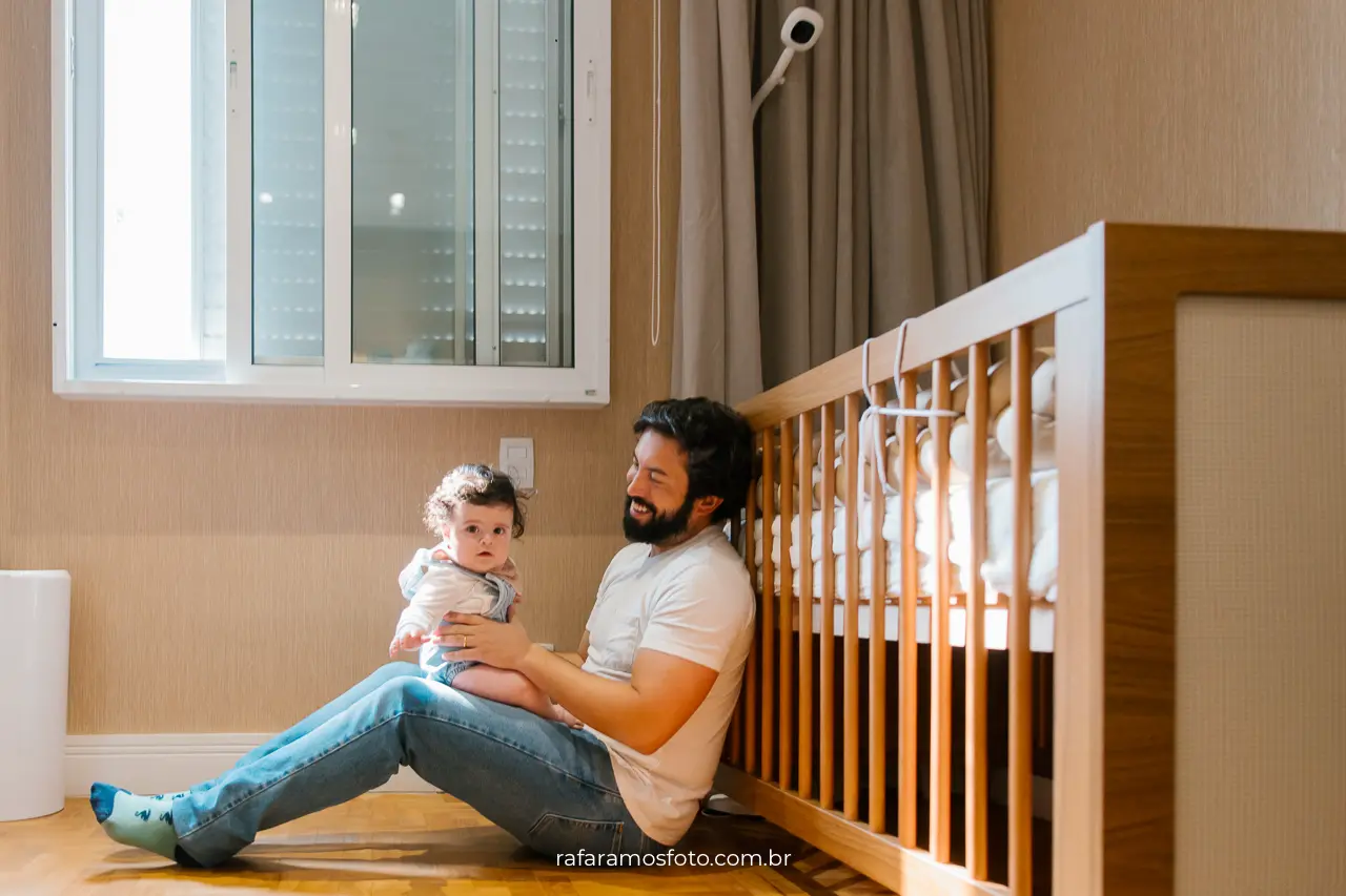 Fotografia documental de família — cena íntima do cotidiano registrada com autenticidade