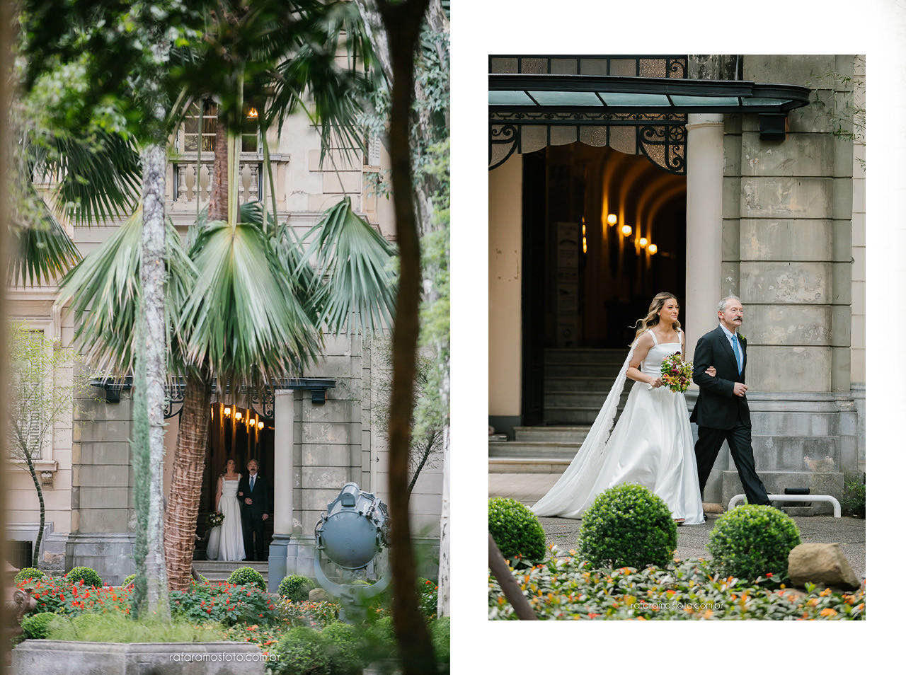 detalhes florais harmonizando com o jardim do casamento